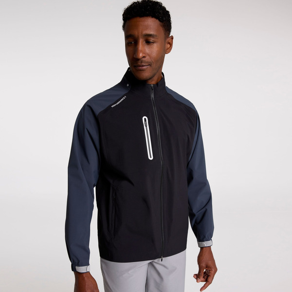 Walter Hagen Men's Performance 11 Hydrocover Golf Rain Jacket, M - Black