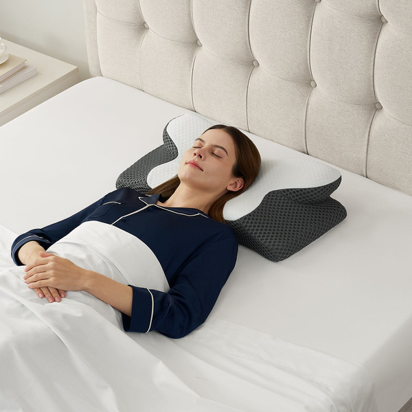 Sleep Renew Bed Pillow, 23 x 13 x 8.5 In - White
