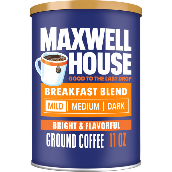 Maxwell House Breakfast Blend Light Roast Ground Coffee