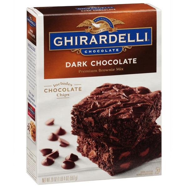 最終値下！GIERRE MILANO brilla per il gusto GHIRARDELLI Dark Chocolate Premium Brownie Mix, Includes Chocolate