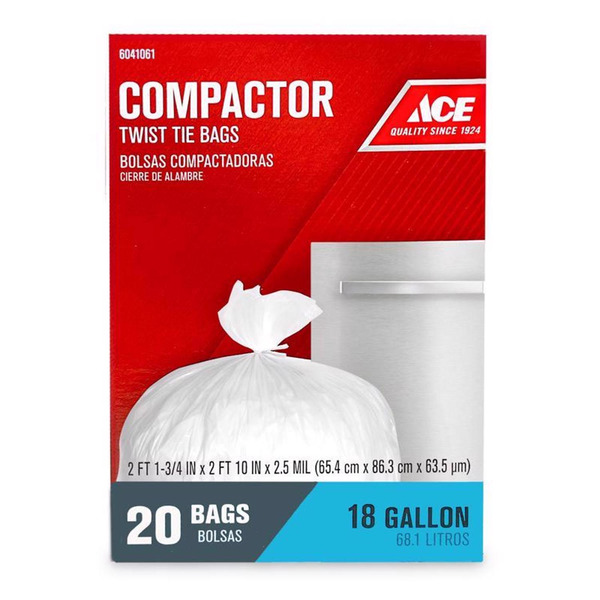 ACE Compactor Twist Tie Bags