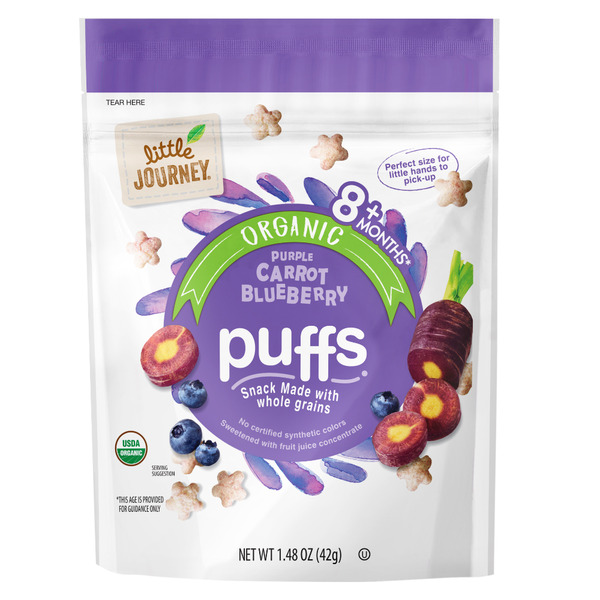 Little Journey Organic Purple Carrot and Blueberry Puffs