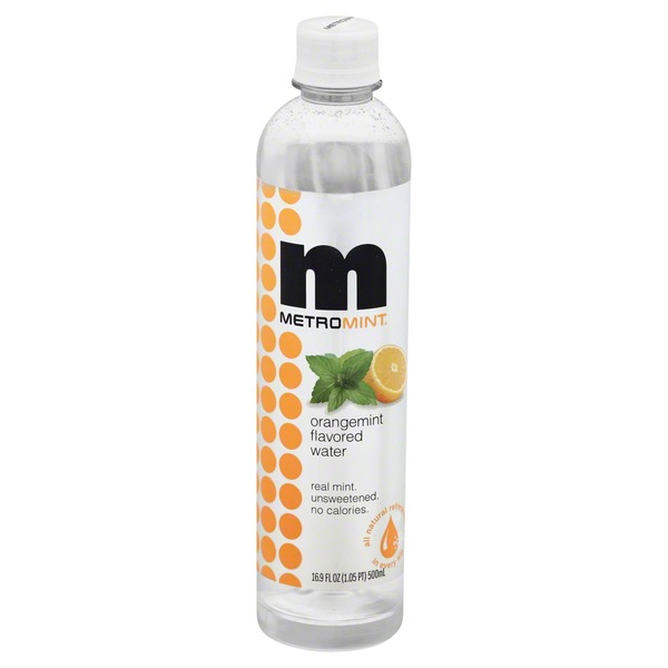 Metro Mint Flavored Water, Orangemint (16.9 fl oz) from Mollie Stone's