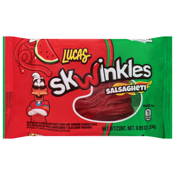 Lucas Salsagheti Watermelon Flavored Candy Strips
