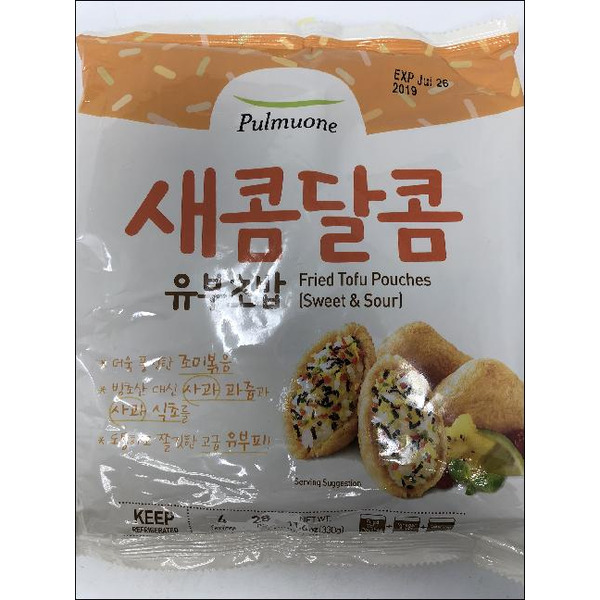 Pulmuone Fried Sweet & Sour Tofu Pouches Same-Day Delivery | Food