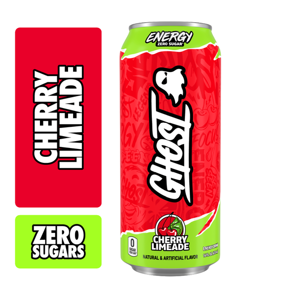GHOST Zero Sugar Energy Drink, Cherry Limeade Same-Day Delivery or
