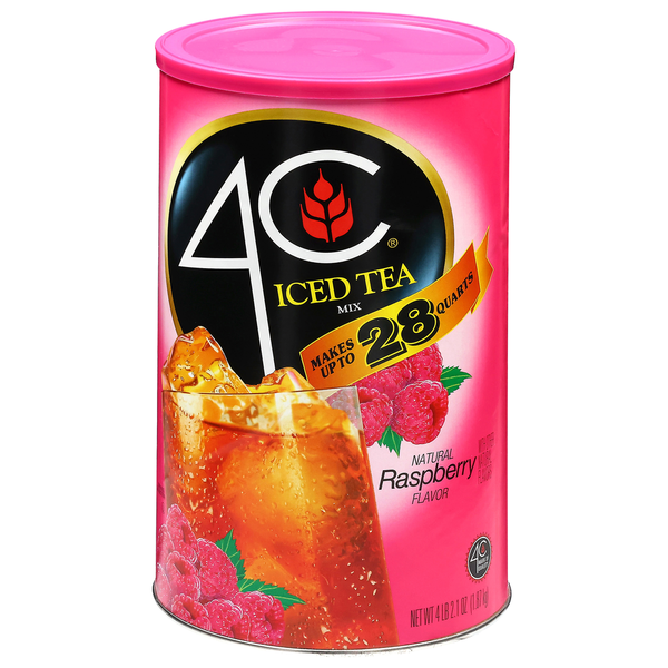 4C Foods Natural Raspberry Flavor Iced Tea Mix Same-Day Delivery