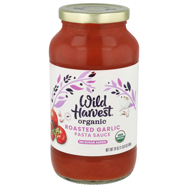 Wild Harvest Pasta Sauce, Organic, Roasted Garlic
