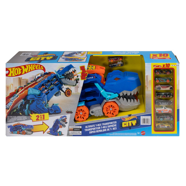 Hot Wheels Ultimate T-Rex Transporter Playset