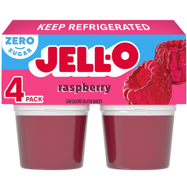 Jell-O Raspberry Sugar Free Refrigerated Gelatin Same-Day Delivery