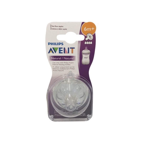 2ct, 6+ months Phillips Avent Anti-Colic Fast Flow Nipples 6 PACK