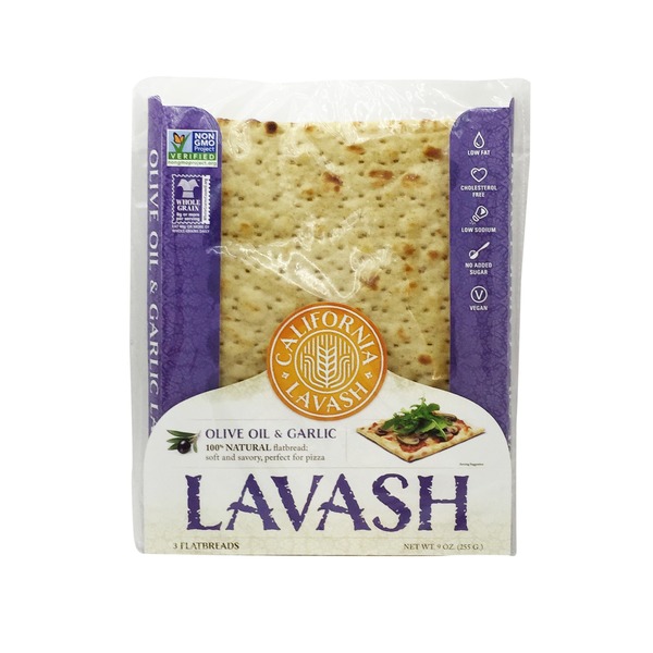 California Lavash Garlic & Herb Lavash Soft And Savory Flatbreads (9 oz) from Safeway Instacart