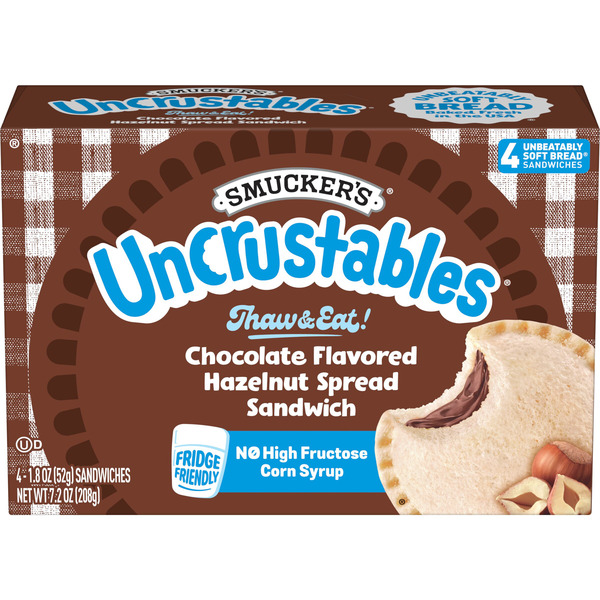 Smucker's Uncrustables Chocolate Flavored Hazelnut Spread Sandwich