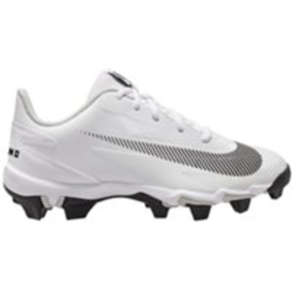 Nike Kids' Diamond Clutch Baseball Cleats, Size 2, Medium/D - White/Black