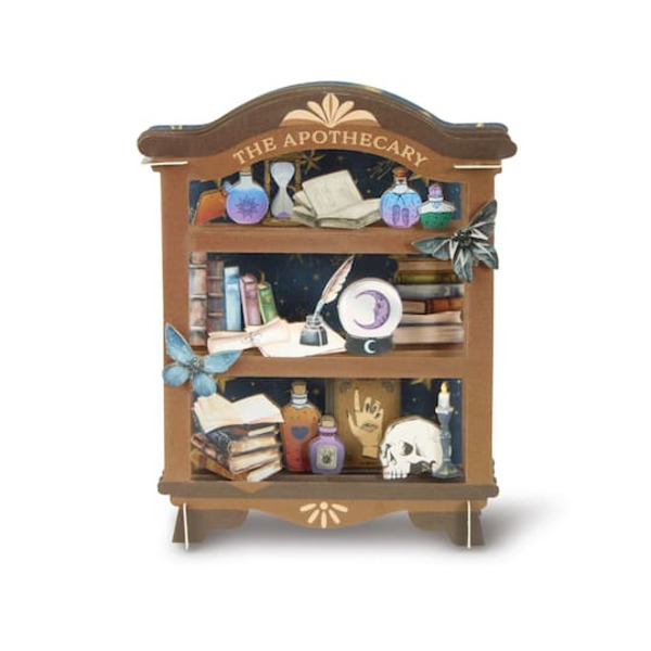 Recollections Apothecary Shelf Paper Diorama Kit