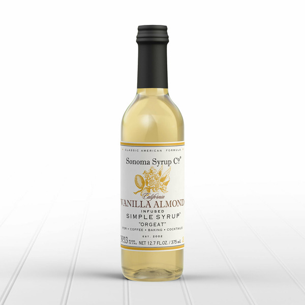 SONOMA SYRUP CO. Vanilla Almond (Orgeat) Simple Syrup