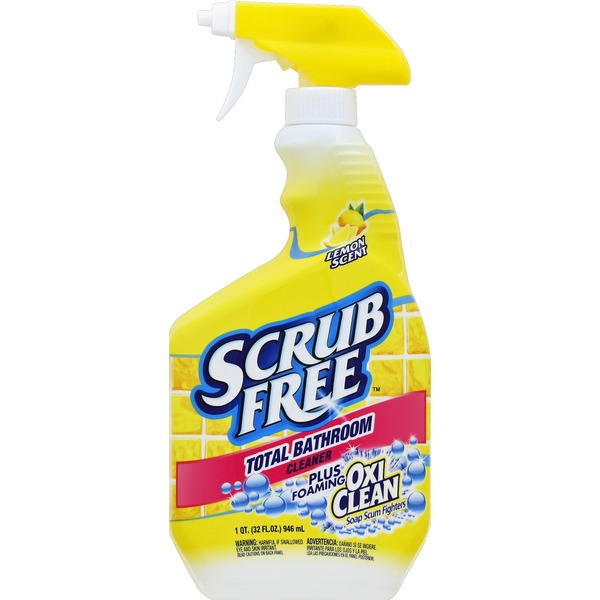 Scrub Free Plus Foaming Oxi Clean Lemon Scent Total Bathroom Cleaner 32 Fl Oz Instacart