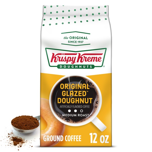 Krispy Kreme Original Glazed Doughnut Ground Coffee (12 oz) Instacart