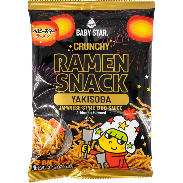 Baby Star Yakisoba Flavor Crunchy Ramen Snack