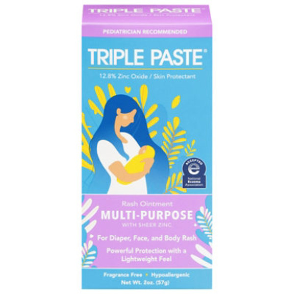 Triple Paste Multi-Purpose with Sheer Zinc Fragrance Free Rash Ointment