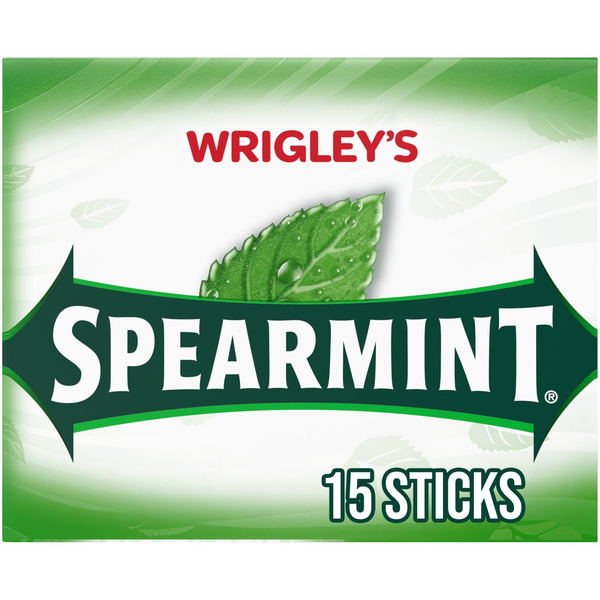 Wrigley Spearmint Chewing Gum Single Pack Stick