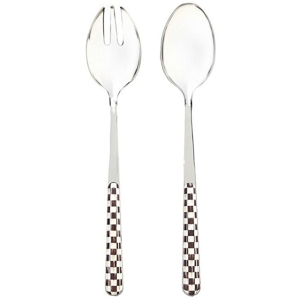 Mac Kenzie-Childs Check Bistro Salad Serving Set