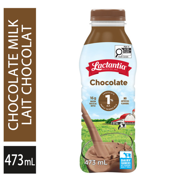 Lactantia Chocolate Partly Skimmed Milk 1% Same-Day Delivery | Rexall