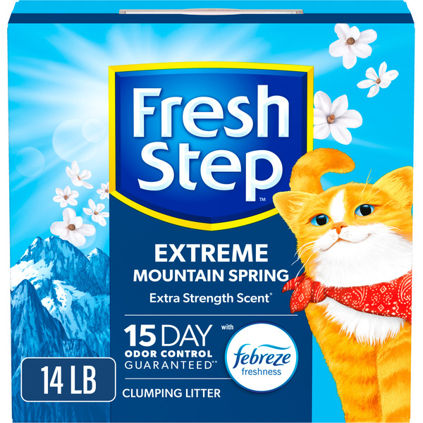 Fresh Step Extreme Clumping Litter With Febreze Freshness, Mountain Spring Scent