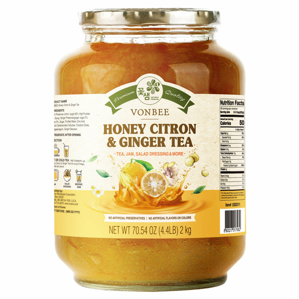 Vonbee Honey Citron & Ginger Tea, 70.54 oz