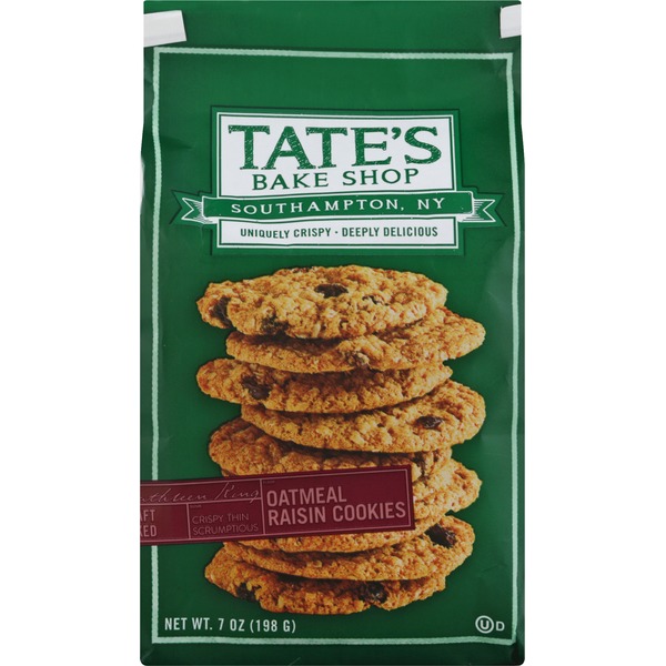 Tate's Bake Shop Cookies, Oatmeal Raisin (7 oz) from Safeway Instacart