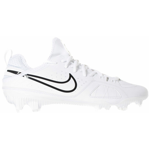 Nike Alpha Huarache 9 Varsity LAX Medium Width Lacrosse Cleats, Size M7.0/W8.5 - White & Black