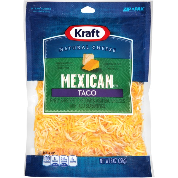 Kraft Shredded Mexican Style Taco Cheese from Publix Instacart
