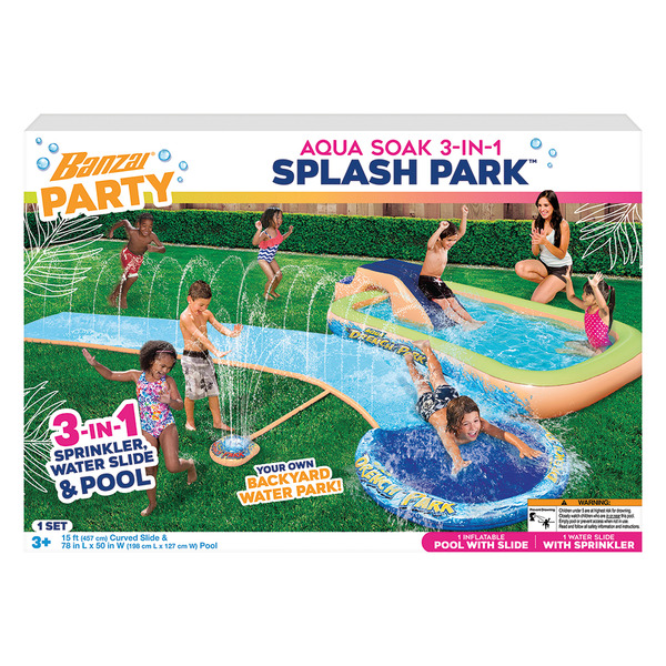 Splash Pool Banzai Slide N Soak Splash Water Park Banzai Water