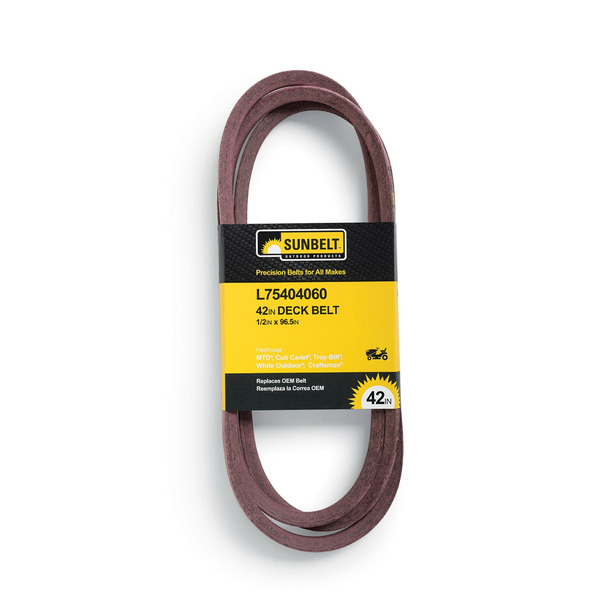 Sunbelt 1/2-in x 96.5-in Deck Belt, for 42-in Riding Lawn Mowers Replaces OEM Part Number 75404060, 75405056, 95404060, 95405056, 75404060A
