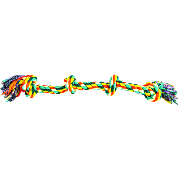 Play On 4-Knot Rope Dog Toy