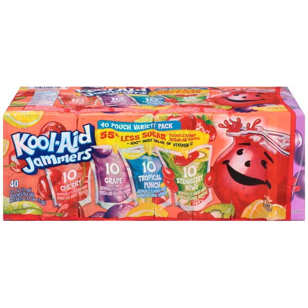 KoolAid Jammers Juice Drink Variety Pack, Cherry/Grape/Tropical Punch