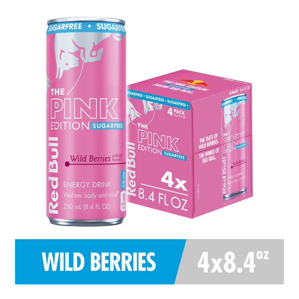 Red Bull Pink Edition Sugarfree Energy Drink Can