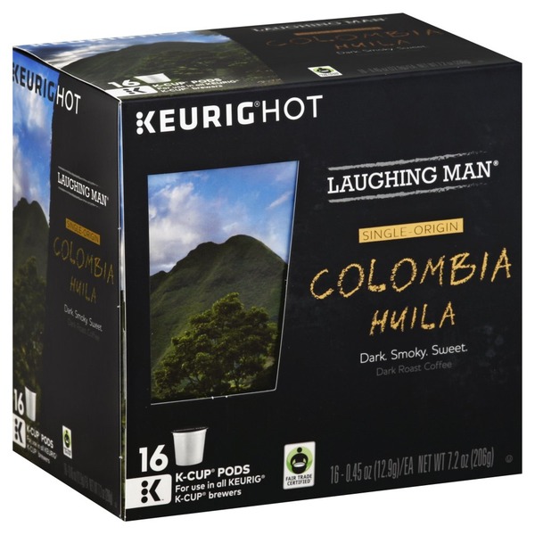 Laughing Man Coffee Dark Roast Colombia Huila K Cup Pods Laughing Man Coffee Dark Roast Colombia Huila K Cup Pods