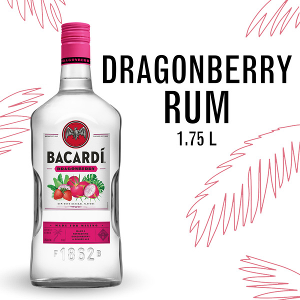 BACARDÍ Dragonberry Rum, Gluten Free 35% 175Cl/1.75L Same-Day