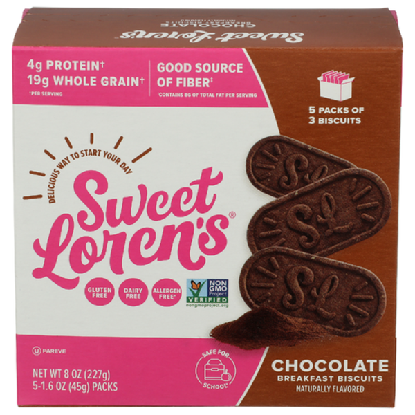 Sweet Lorens Chocolate Breakfast Biscuits 5 Pack