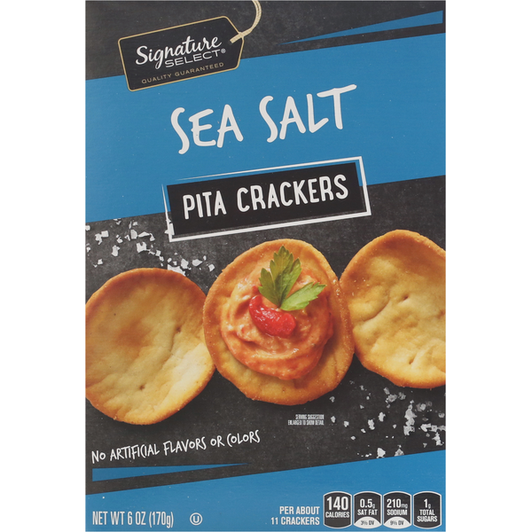Signature SELECT Pita Crackers, Sea Salt