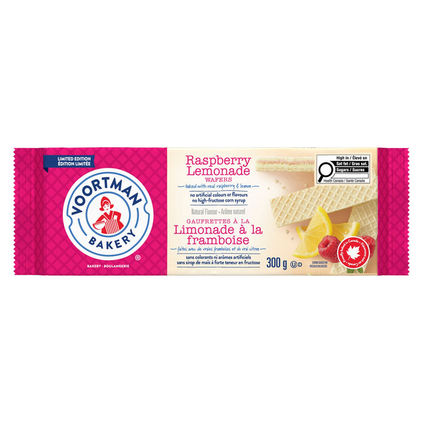 Giant Tiger Raspberry Giant Tiger Voortman Bakery Raspberry Lemonade Wafers, 300-g Same-Day ...
