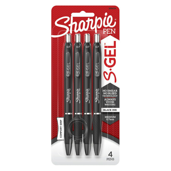 Sharpie Black 0.7mm Medium Pens