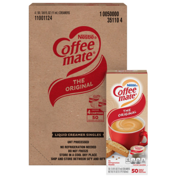 Coffee mate - Original Liquid Creamer Cups - 50 Ct