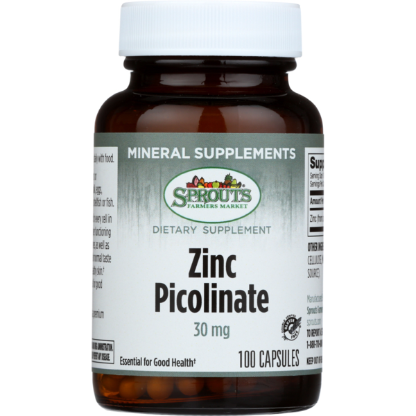 Sprouts Zinc Picolinate 30 mg (100 ct) from Sprouts Farmers Market