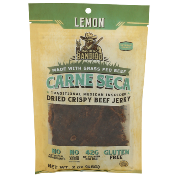 Vaquero Bandido Snacks Lemon Carne Seca Beef Jerky