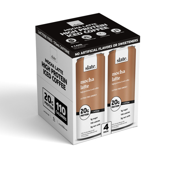 Slate Mocha Latte, High Protein Iced Coffee Same-Day Delivery or