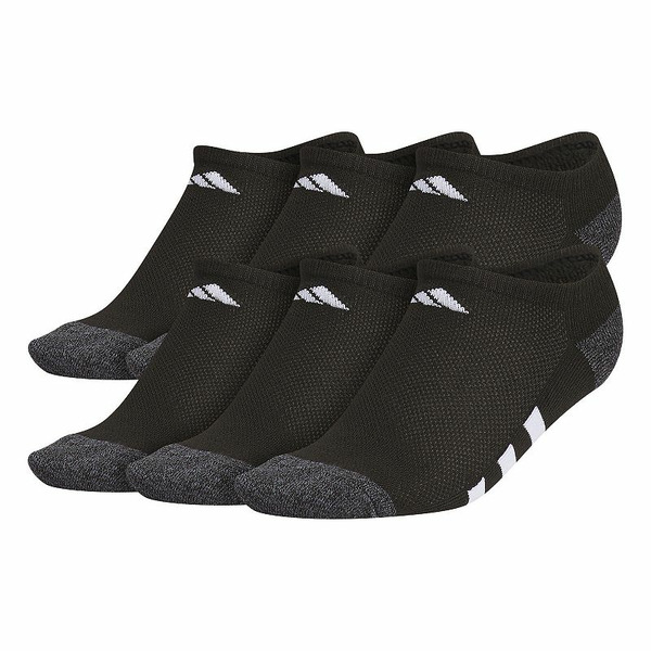 adidas Boys  6-pk. No-Show Socks, Boy's, Size: 9-11, Black