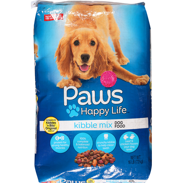 Paws Happy Life Dog Food, Kibble Mix (16 lb) Instacart