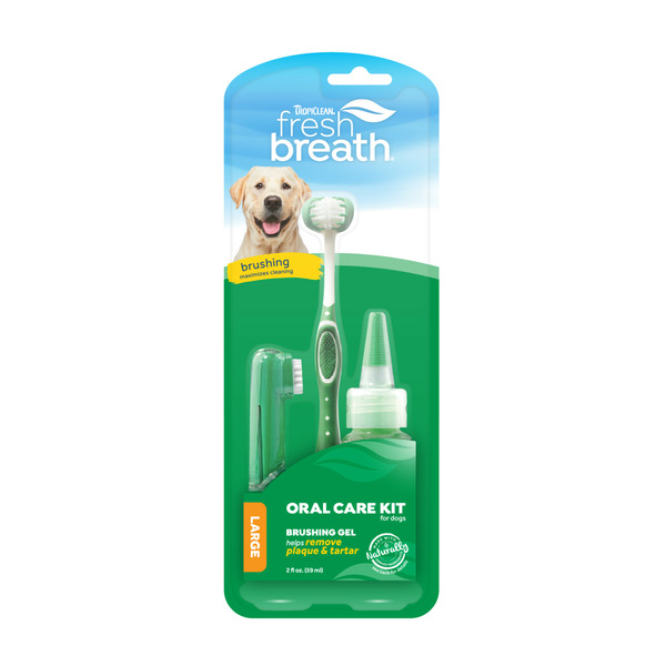 Tropi Clean Fresh Breath Oral Care Kit for Large Dogs